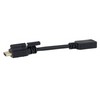 Picture of HDMI A Male with locking screw to HDMI Female Dongle Cable