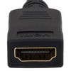 Picture of HDMI A Male with locking screw to HDMI Female Dongle Cable