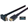 Picture of High Speed HDMI  Cable with Ethernet, Male/ Right Angle Male, Top Exit 0.5 M