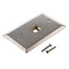 Picture of Stainless Steel Wall Plate with 1 Keystone Style Mount Opening