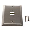 Picture of Stainless Steel Wall Plate with 1 Keystone Style Mount Opening