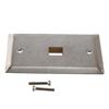 Picture of Stainless Steel Wall Plate with 1 Keystone Style Mount Opening
