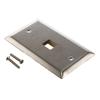 Picture of Stainless Steel Wall Plate with 1 Keystone Style Mount Opening