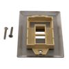 Picture of Stainless Steel Wall Plate with 1 Keystone Style Mount Opening