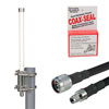 Picture of Helium Miner Antenna Upgrade Kit, 3dBi 900MHz Omni w/ N Male to RP-SMA Male, 6ft Low Loss 400 Cable