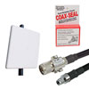 Picture of Helium Miner HD Antenna Upgrade Kit, 9dBi 900MHz Panel w/ N Male to RP-SMA Male, 20ft Low Loss 400 Cable and Lightning Protector