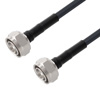 Picture of Low Loss 4.3-10 Male to 4.3-10 Male Cable Assembly using LMR-240-DB Coax, 5 FT with Times Microwave Components