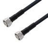 Picture of Low Loss 4.3-10 Male to 4.3-10 Male Cable Assembly using LMR-400-DB Coax, 5 FT with Times Microwave Components