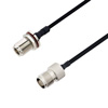 Picture of N Female Bulkhead to TNC Female Cable Assembly using LC141TBJ Coax, 4 FT