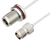 Picture of N Female Bulkhead to TNC Female Cable Assembly using LC085TB Coax, 4 FT