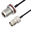 Picture of N Female Bulkhead to TNC Female Cable Assembly using LC085TBJ Coax, 4 FT