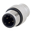 Picture of M12 4 Position D-code Mold Connector, Male, Shielded