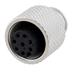 Picture of M12 8 Position A-code Mold Connector, Female, Shielded
