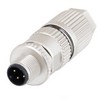 Picture of Shielded M12 4 Pin A-Code Male Field Termination Connector, 26-22AWG