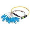Picture of MPO Male to 12x SC Fan-out, 12 Fiber Ribbon, 9/125 Singlemode, OFNR Jacket, Yellow, 1.0m