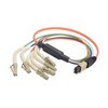 Picture of MPO Male to 6x Flex LC Fan-out, 6 Fiber Ribbon, OM1 62.5/125 Multimode, OFNR Jacket, Orange, 1.0m