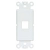 Picture of Decora Style Wall Plate Insert with 1 Keystone Port