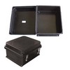 Picture of 14x12x7" UL® Listed Black Weatherproof Industrial NEMA Enclosure