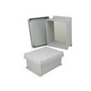 Picture of 10x8x5 Inch UL® Listed Weatherproof NEMA 4X Enclosure w/Non-Metallic Mounting Plate, Corner Screws