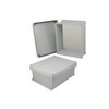 Picture of 12x10x5 Inch UL® Listed Weatherproof NEMA 4X Enclosure w/Non-Metallic Mounting Plate, Corner Screws