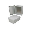 Picture of 12x10x5 Inch UL® Listed Weatherproof NEMA 4X Enclosure w/Aluminum Mounting Plate, Corner Screws