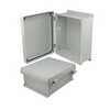 Picture of 12x10x5 Inch UL® Listed Weatherproof Industrial NEMA 4X Enclosure Only with Non-Metallic Hinges