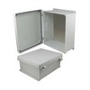 Picture of 14x12x6" UL® Listed Weatherproof NEMA 4X Enclosure w/Aluminum Mount Plate, Non-Metallic Hinges