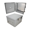 Picture of 18x16x10 Polycarbonate Weatherproof NEMA 4X Enclosure, 120VAC Mount Plate Dark Gray