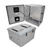 Picture of 18x16x10 Polycarb Weatherproof NEMA 3R Encl, 120VAC Mnt Plate Solid State Pwr Svr Cntrl Fans Drk Gry