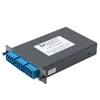 Picture of Passive CWDM,  Single LGX Mux/Demux, 8 Ch F (skip 1391-1411nm) w/ 20nm spacing, start ch 1270nm, LC/UPC  w/ PASS&MON (1%)