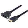 Picture of High Speed HDMI  Cable with Ethernet, Male/ Panel Mount Female 2.0 M