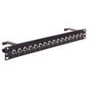 Picture of 1.75" Panel, 16 BNC Adapters Grounded W/ Rear Cable Minder