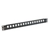 Picture of 1.75"x19" (1U) 16 Port Keystone Slots Panel