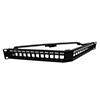 Picture of 1.75"x19" (1U) 24 Port Keystone Slots V-Panel with Cable Manager