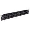 Picture of 3.5"x19" (2U)  32 Port  Low Profile Category 6 Feed-Thru Panel, Unshielded