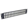 Picture of 3.50" 32 Port ECF Flange Mounted Category  6 Feed-Thru Panel, Shielded  Low Profile Mini-Coupler