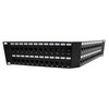 Picture of 3.5"x19" (2U) 48 Port Category 5e Feed-Thru Coupler V-Panel with Cable Manager