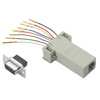Picture of Modular Adapter, DB9 Female / RJ12 (6x6) Jack Slotted Screws