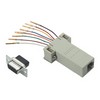 Picture of Modular Adapter, DB9 Female / RJ45 (8x8) Jack Slotted Screws