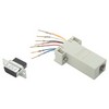 Picture of Modular Adapter, DB9 Male / RJ45 (8x8) Jack Slotted Screws