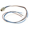 Picture of M8 4 Pole Male Receptacle, Rear Mounting Style with 0.3m Leads