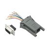 Picture of Modular Adapter, DB9 Male / RJ12 (6x6) Jack 50µ Gold