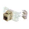 Picture of Category 6 Keystone Jack RJ45 Tool-Less EIA568A/B Ivory