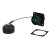 Picture of Ruggedized LC IP68 Flange Mount Receptacle, Duplex, Single Mode APC Polish w/ Dust Cap