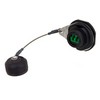 Picture of Ruggedized LC IP68 D38999 Jam Nut Receptacle, Duplex, Single Mode APC Polish w/ Dust Cap