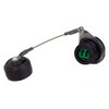 Picture of Ruggedized LC IP68 Jam Nut Receptacle, Duplex, Single Mode APC Polish w/ Dust Cap