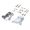 Picture of Assembled D-Sub Hood Kit, DB9/HD15 Metalized Chrome