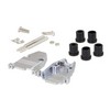 Picture of Assembled D-Sub Hood Kit DB9/DVI Metalized