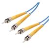 Picture of 9/125, Single Mode Fiber Cable, Dual ST / Dual ST, Blue 1.0m