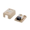 Picture of Category 5E Surface Box, Single Port, RJ45 (8x8) Ivory